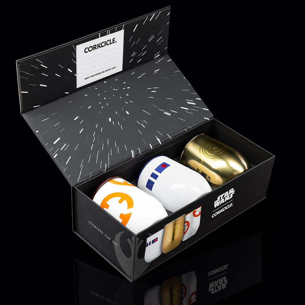 Star Wars TM Droids Stemless Set (3) - Smooth Beverage G1