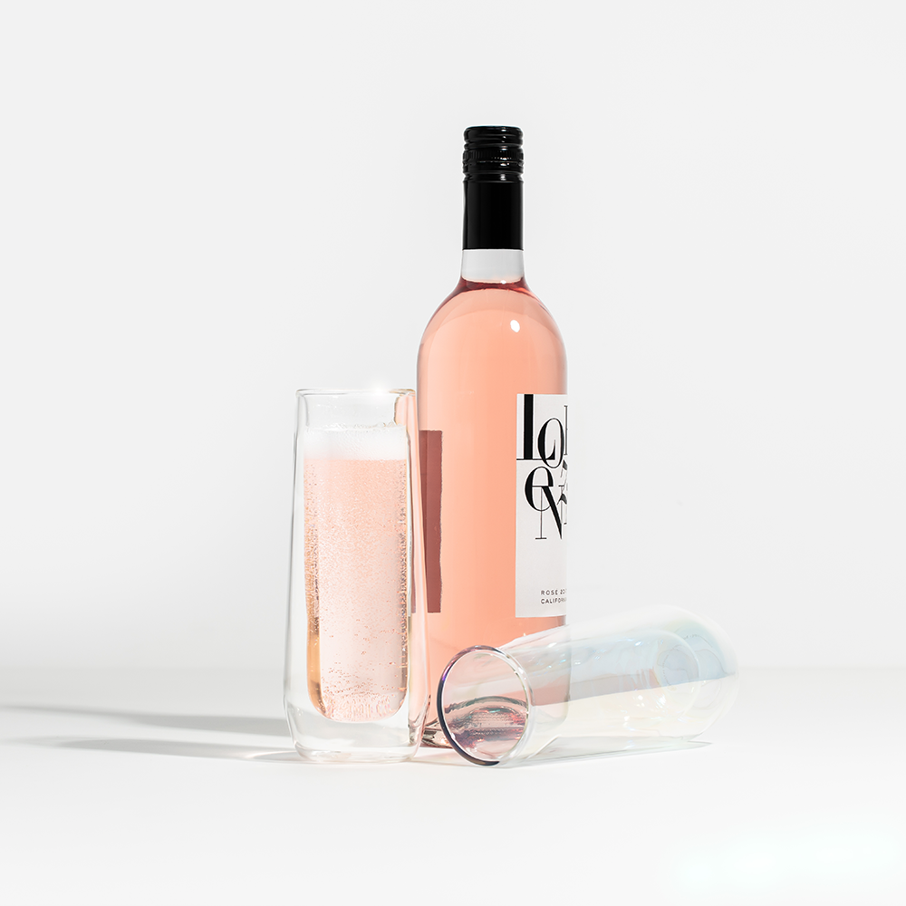 Stemless Flute Glass Set (2) - Smooth Choice K2