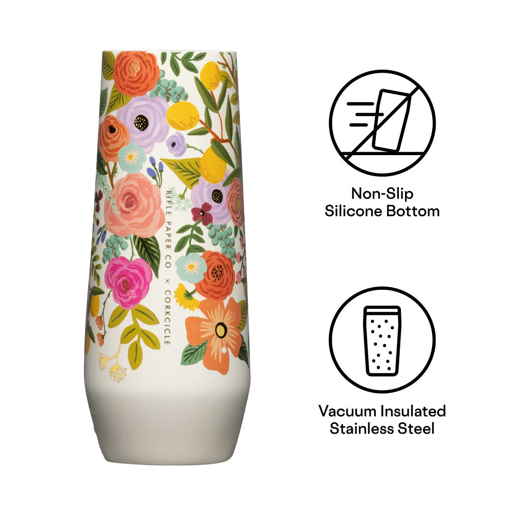 Rifle Paper Co. Stemless Flute - Durable Choice D4