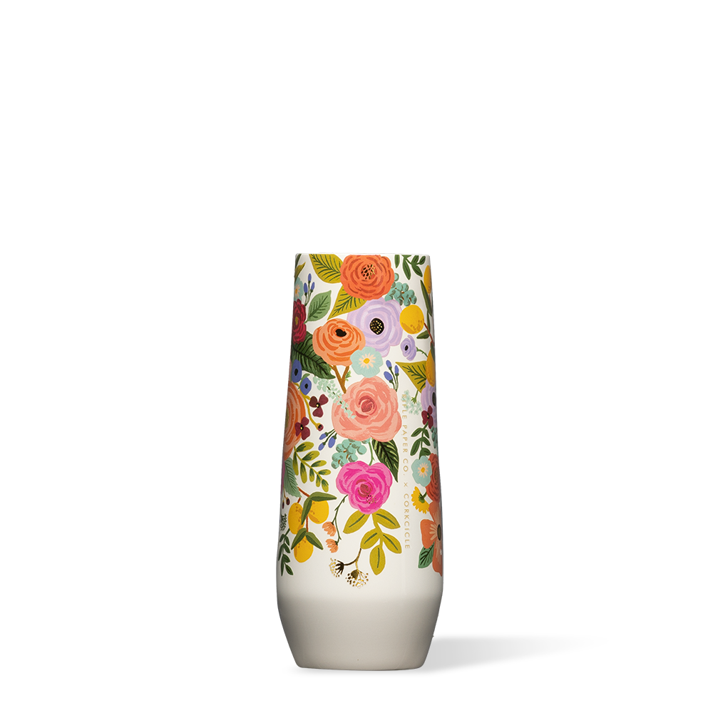 Rifle Paper Co. Stemless Flute - Durable Choice D4
